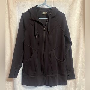 Athleta Black Zip Hoodie Jacket.